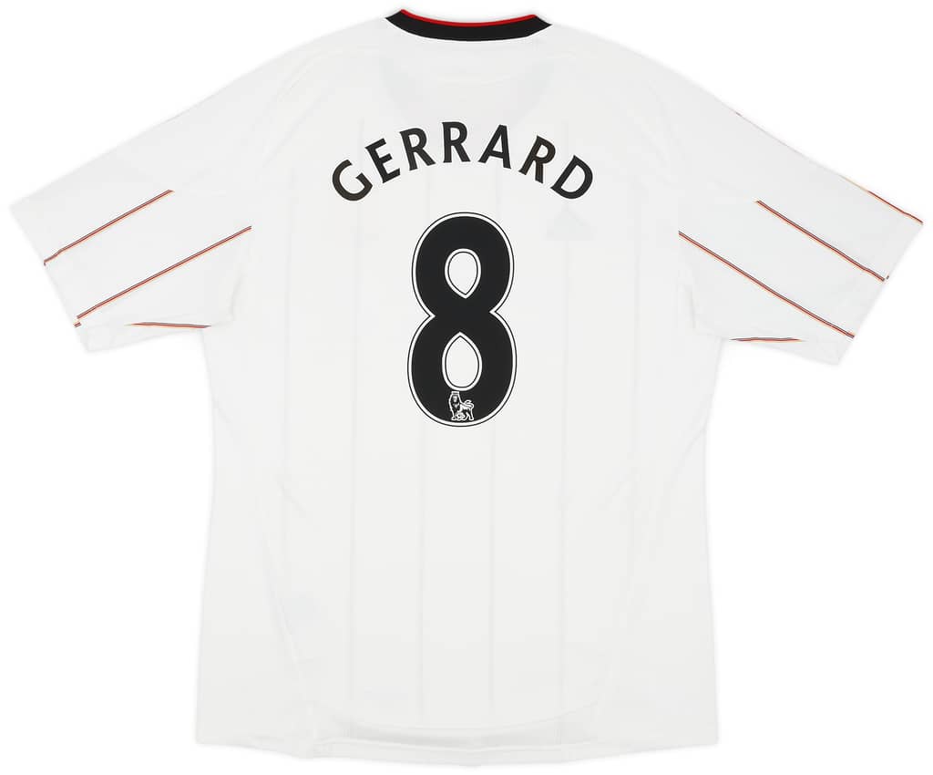 2010-11 Liverpool Away Shirt Gerrard #8 - 5/10 - (L)