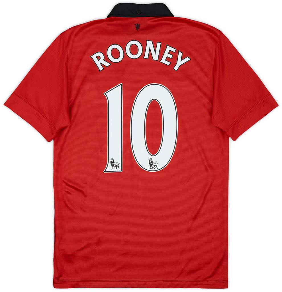2013-14 Manchester United Home Shirt Rooney #10 - 6/10 - (S)