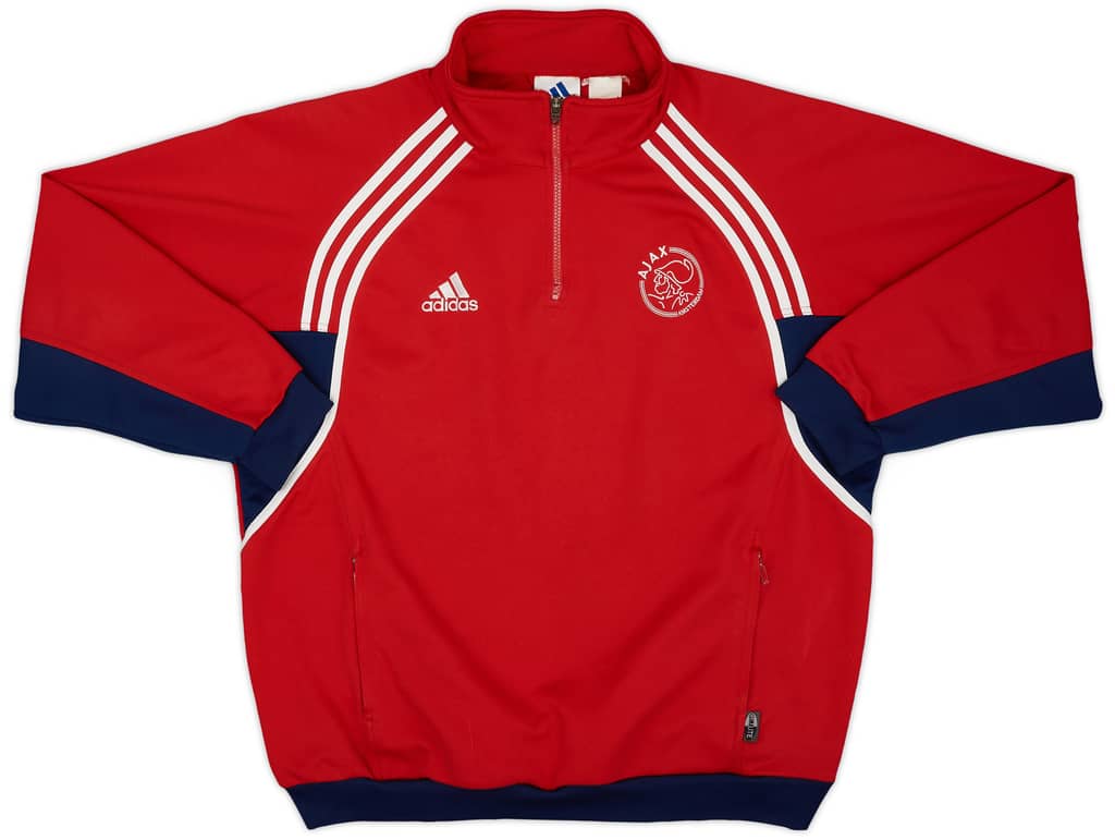 2000-01 Ajax adidas 1/4 Zip Sweat Top - 8/10 - (XL)