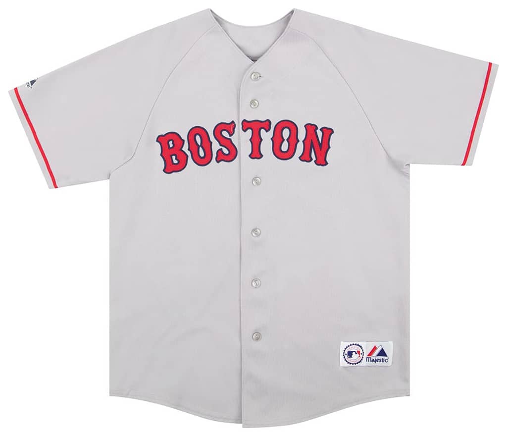 2005-08 Boston Red Sox Varitek #33 Majestic Jersey (Away) L