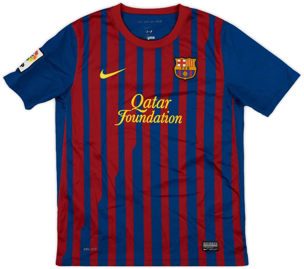 2011-12 Barcelona Home Shirt - 8/10 - (L.Boys)