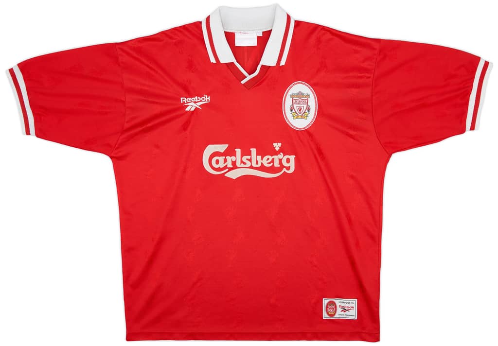1996-98 Liverpool Home Shirt McManaman #7 - 6/10 - (XL)