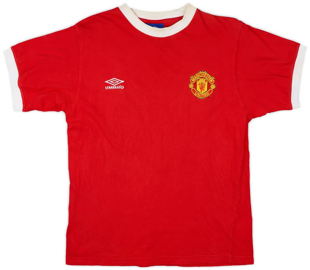 1998-99 Manchester United Umbro Cotton Tee - 7/10 - (S)