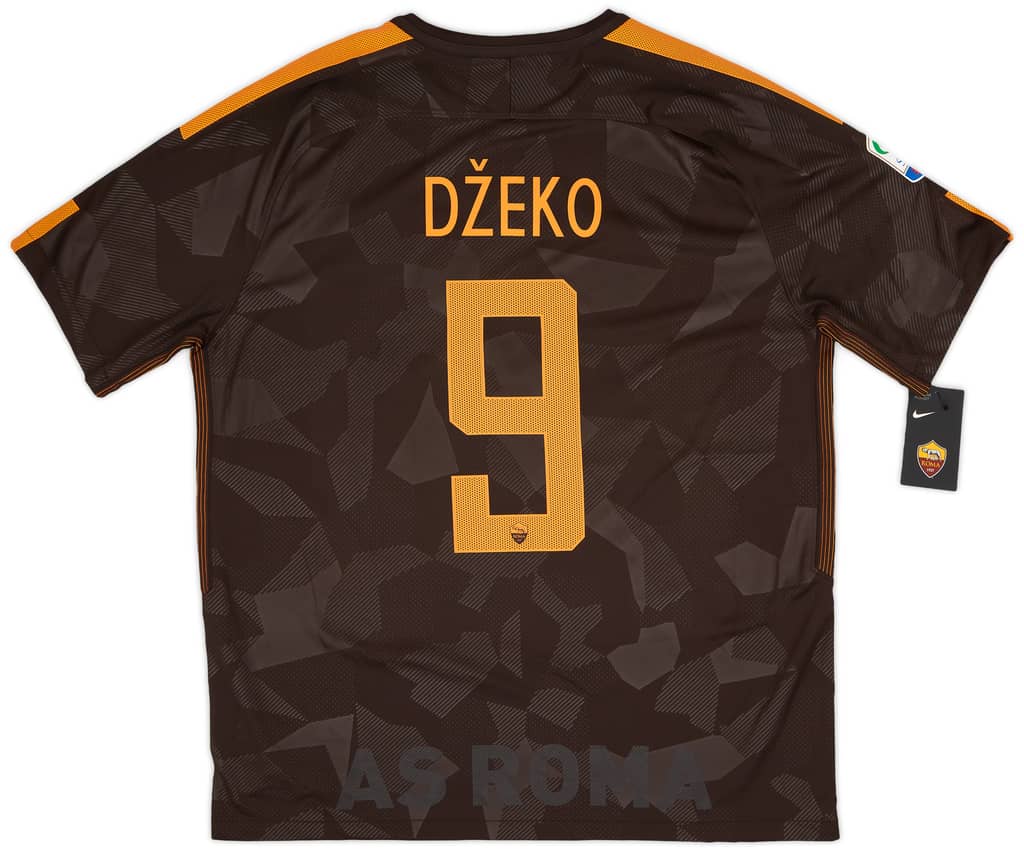 2017-18 Roma Third Shirt Dzeko #9 (XL)