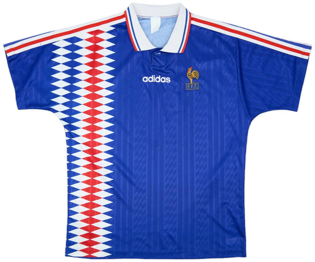 1994-96 France Home Shirt - 9/10 - (L/XL)