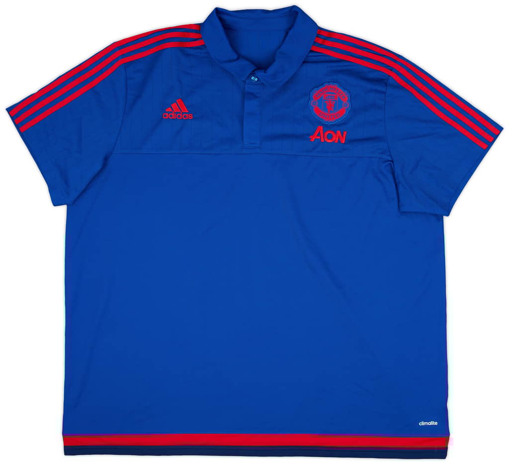 2015-16 Manchester United adidas Polo Shirt - 9/10 - (3XL)