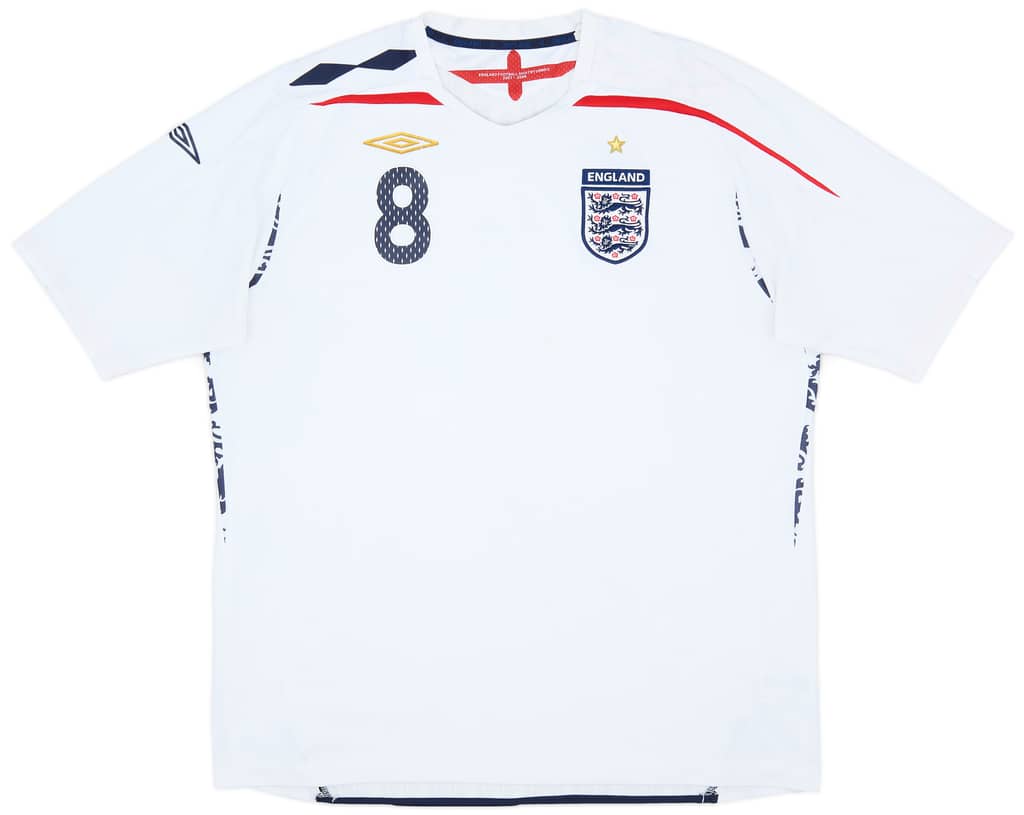 2007-09 England Home Shirt Lampard #8 - 7/10 - (XXL)