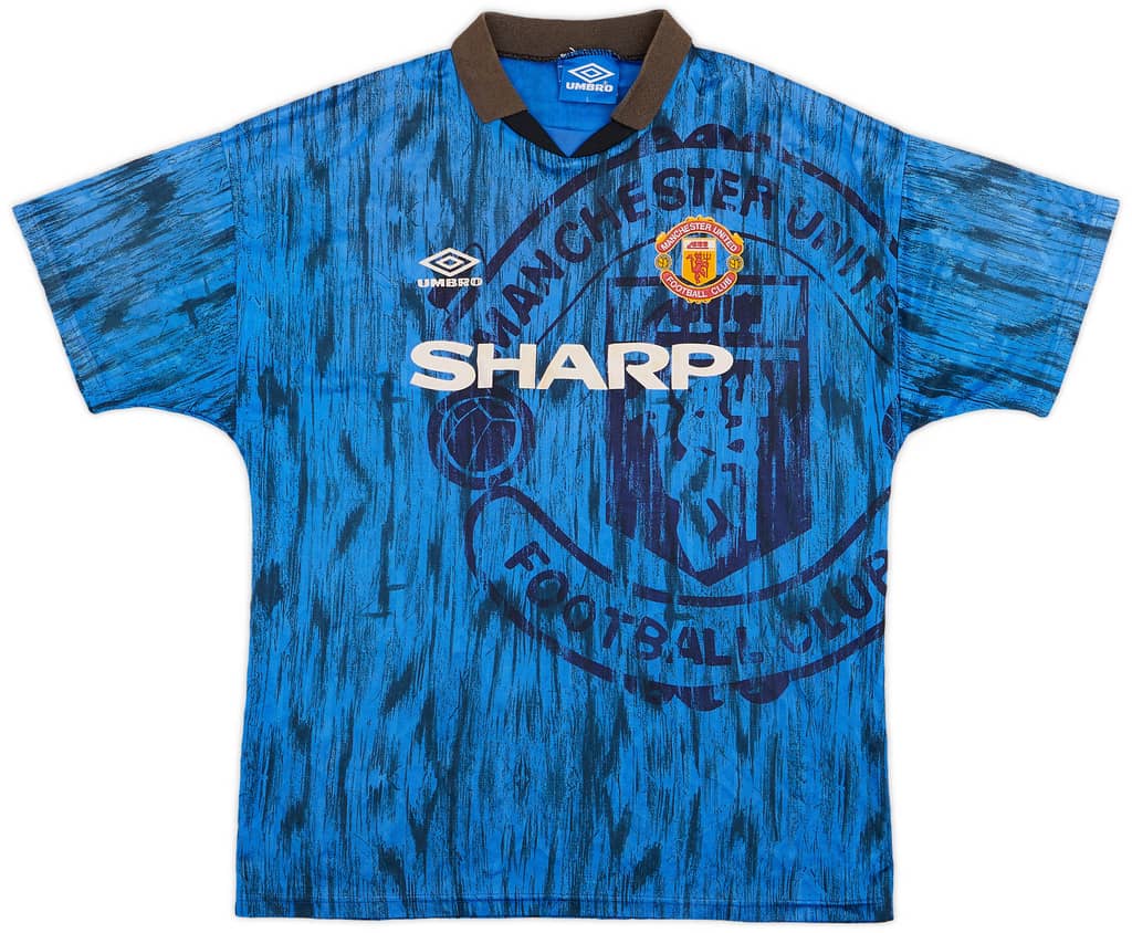 1992-93 Manchester United Away Shirt - 7/10 - (L)