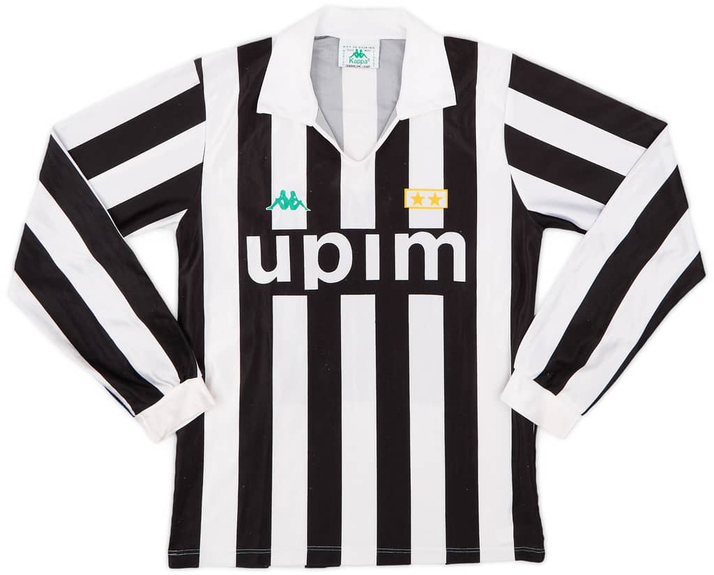 1991-92 Juventus Home L/S Shirt - 8/10 - (S)