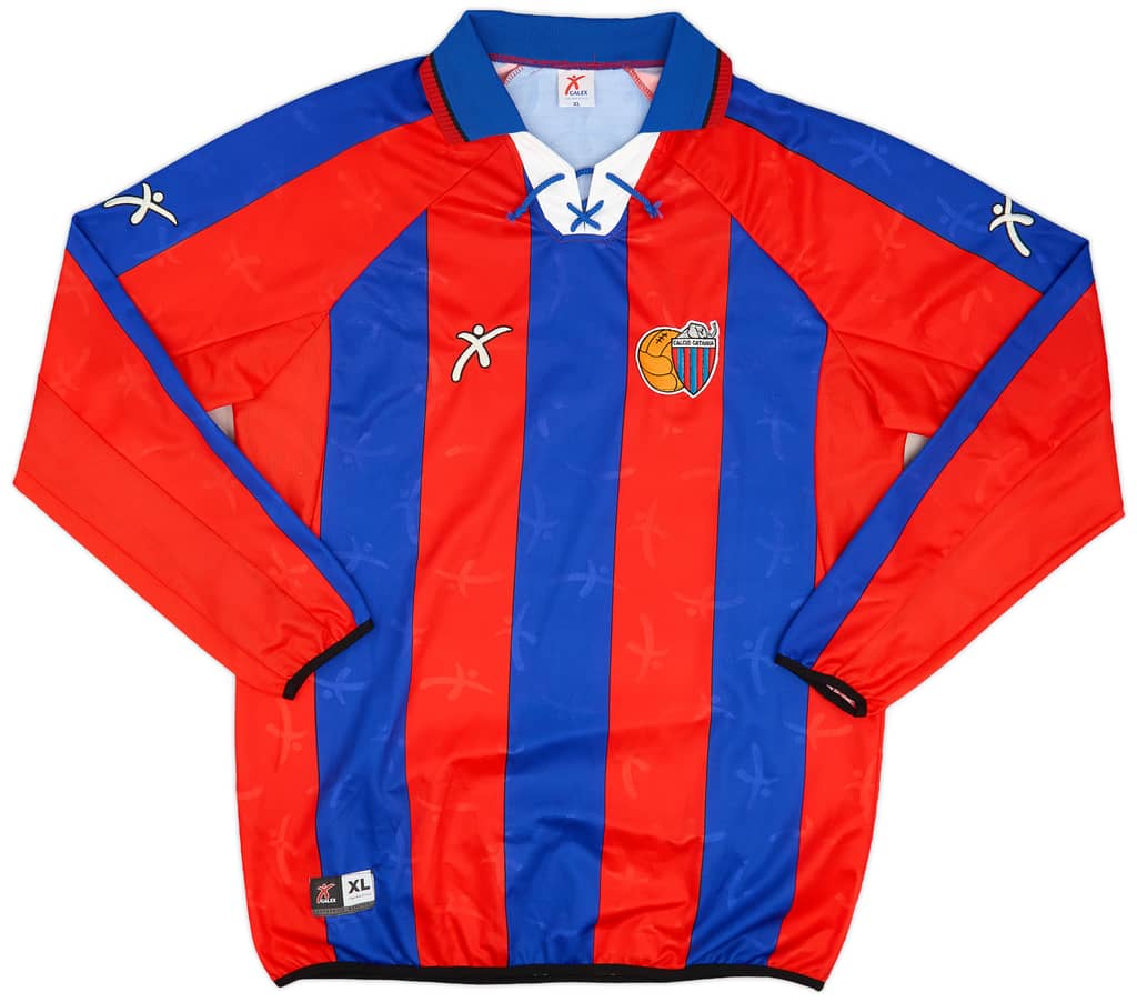 2001-02 Catania Home L/S Shirt - 9/10 - (XL)