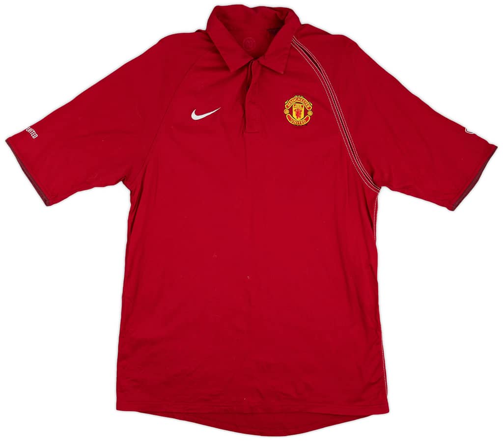 2007-08 Manchester United Nike Polo Shirt - 8/10 - (M)