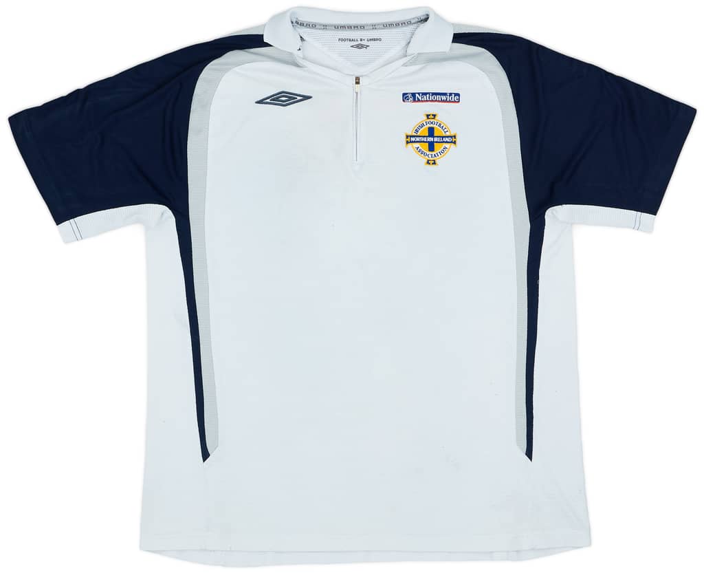 2005-06 Northern Ireland Umbro 1/4 Zip Polo Shirt - 5/10 - (L)