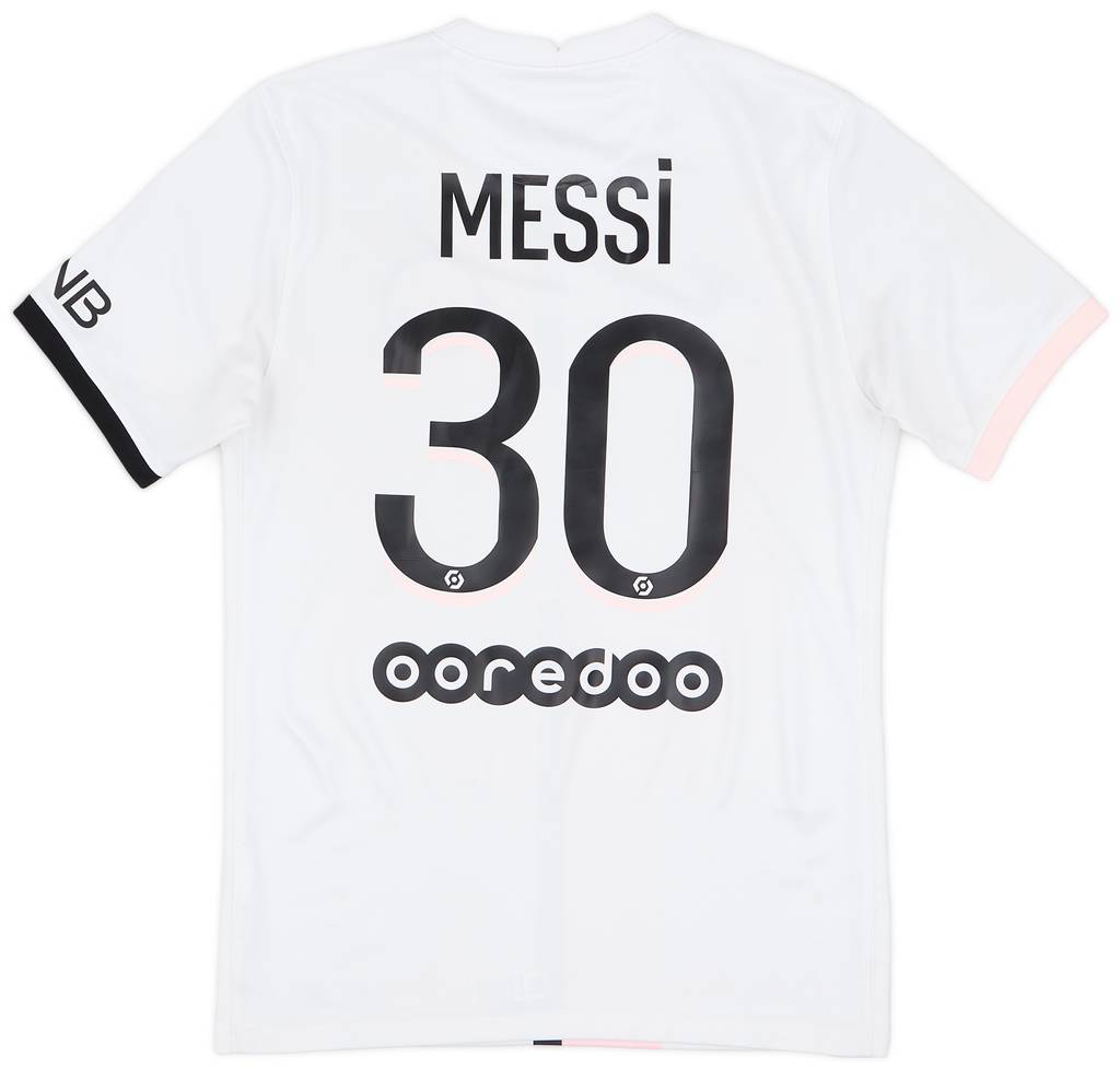 2021-22 Paris Saint-Germain Away Shirt Messi #30 - 6/10 - (S)