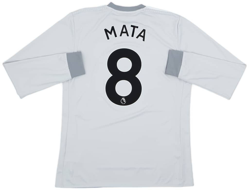 2017-18 Manchester United Third L/S Shirt Mata #8 - 9/10 - (M)
