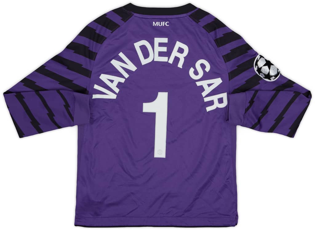2010-11 Manchester United Purple GK Shirt Van Der Sar #1 - 7/10 - (S.Boys)