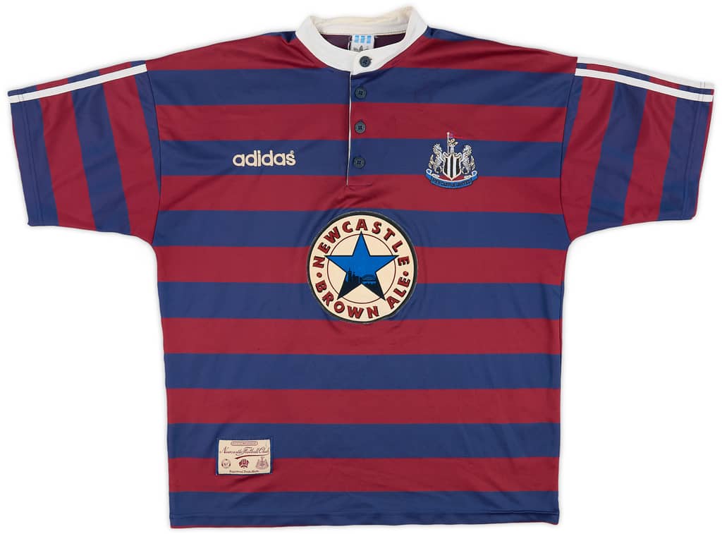 1995-96 Newcastle Away Shirt Ginola #14 - 6/10 - (L)