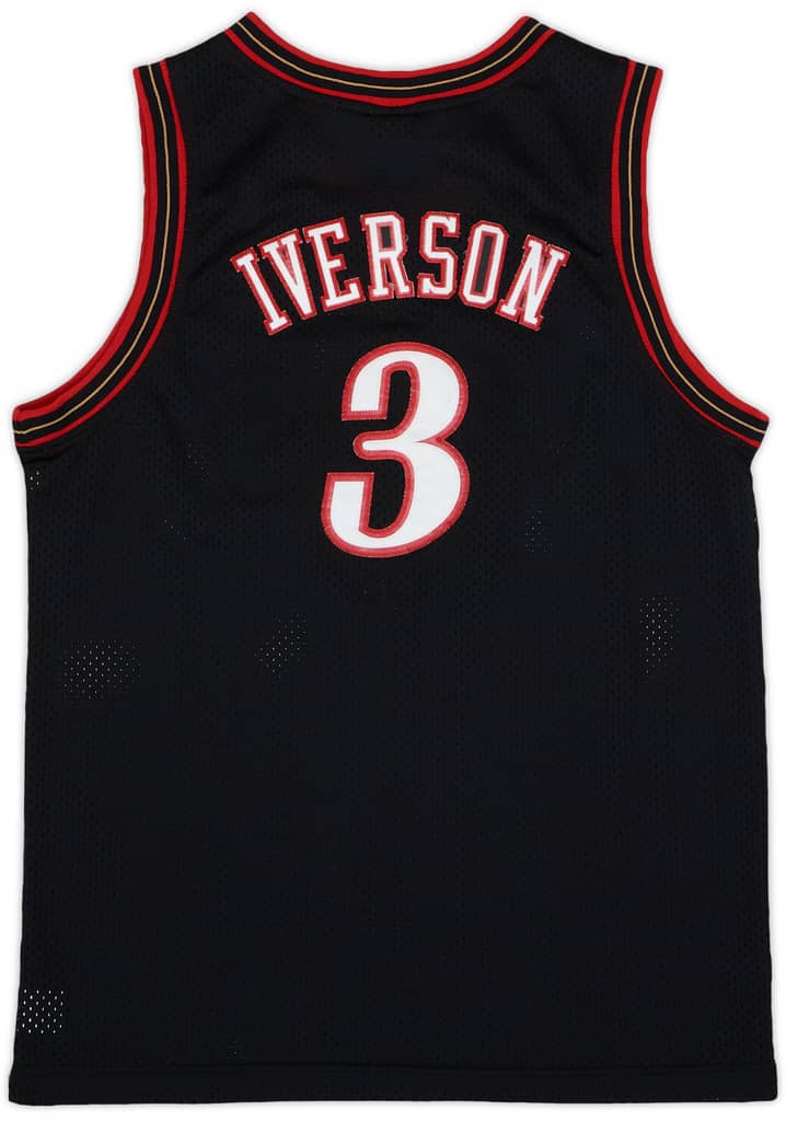 2000-04 Philadelphia 76ers Iverson #3 Nike Swingman Away Jersey - 6/10 - (XL.Boys)