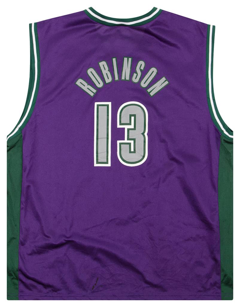 2001-02 Milwaukee Bucks Robinson #13 Champion Jersey (Away) L