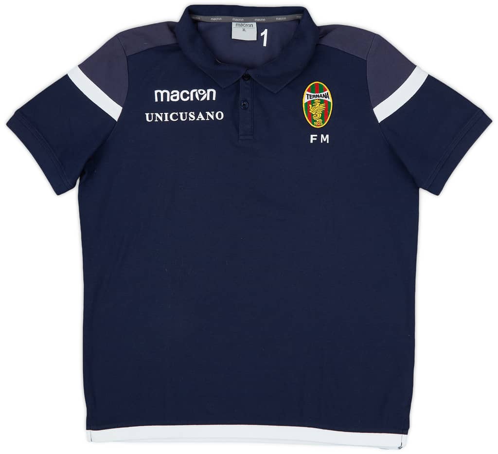 2018-19 Ternana Macron Staff Issue Polo Shirt FM - 8/10 - (XL)