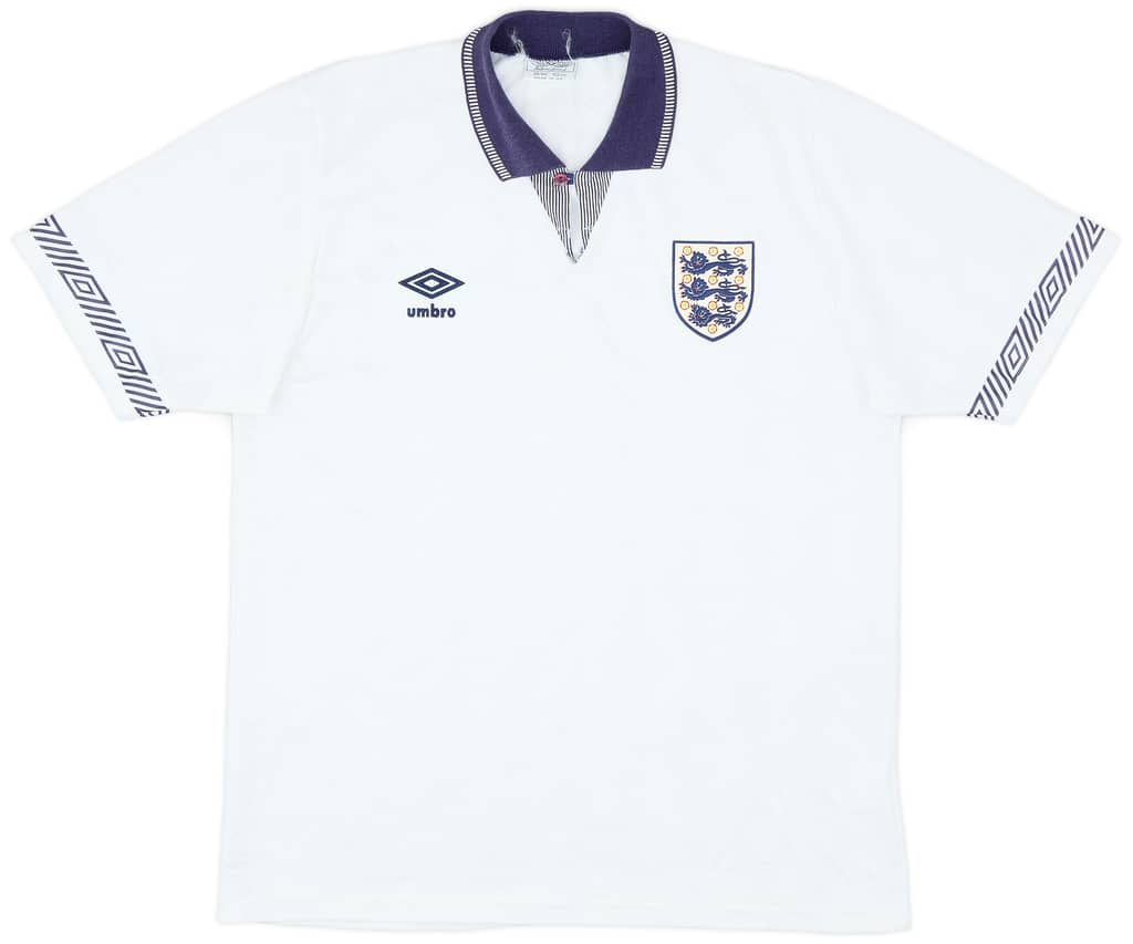 1990-92 England Home Shirt - 9/10 - (M)