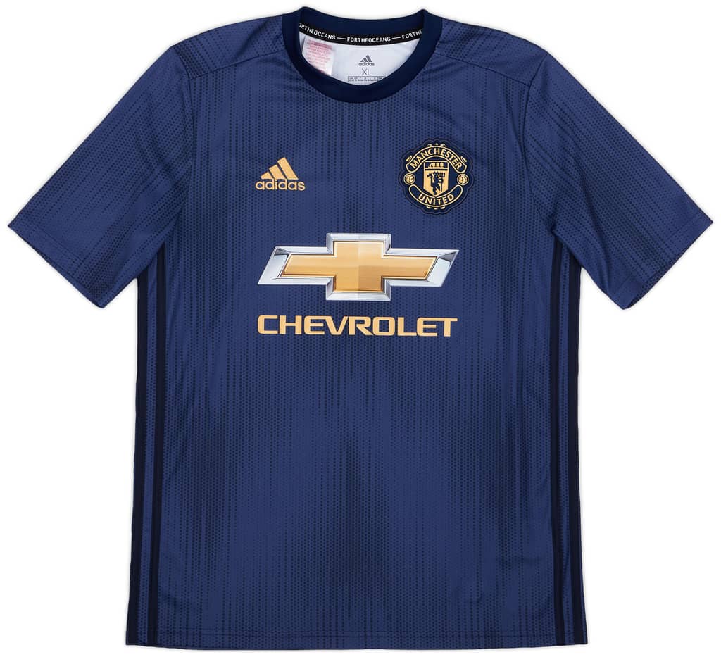 2018-19 Manchester United Third Shirt - 8/10 - (XL.Boys)