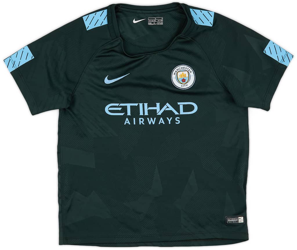2017-18 Manchester City Third Shirt - 9/10 - (6-7 Years)