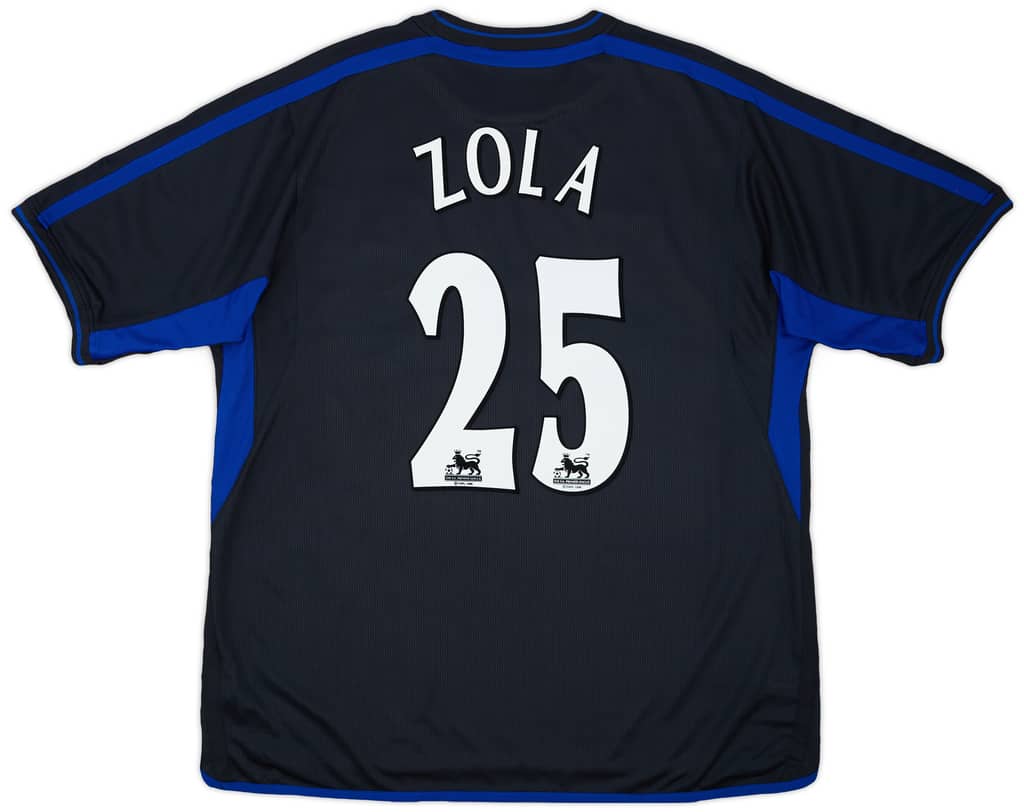 2002-04 Chelsea Away Shirt Zola #25 - 10/10 - (XXL)