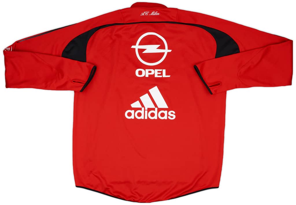 2004-05 AC Milan adidas 1/4 Zip Drill Top - 10/10 - (XXL)