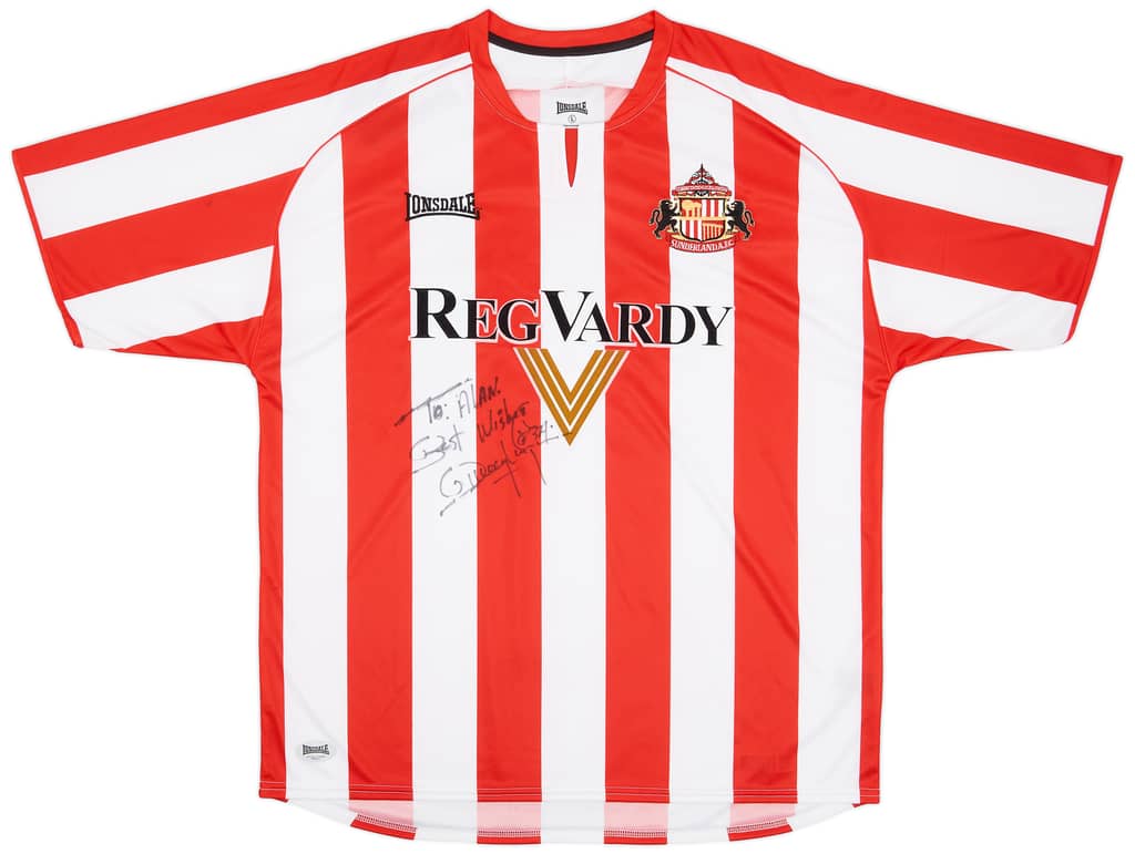 2006-07 Sunderland Signed Home Shirt Yorke #34