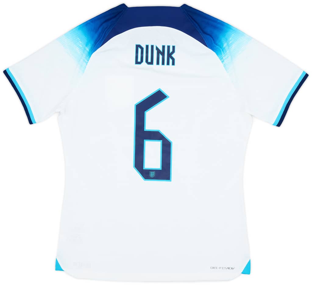 2022-23 England Player Issue Home Shirt Dunk #6