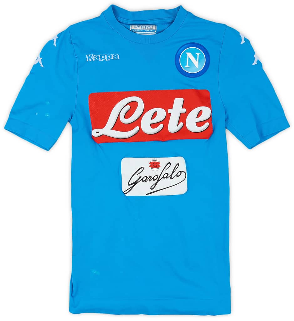 2016-17 Napoli Authentic Home Shirt - 8/10 - (XS)