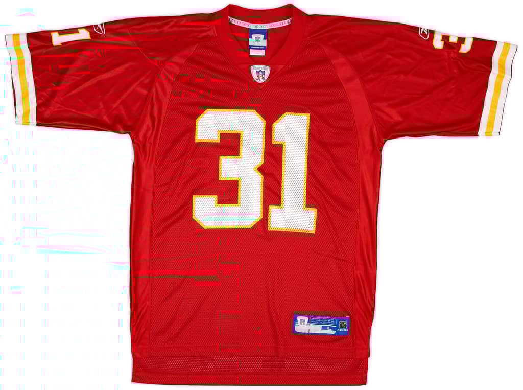 2005-06 Kansas City Chiefs Holmes #31 Reebok On Field Home Jersey - 9/10 - (L)