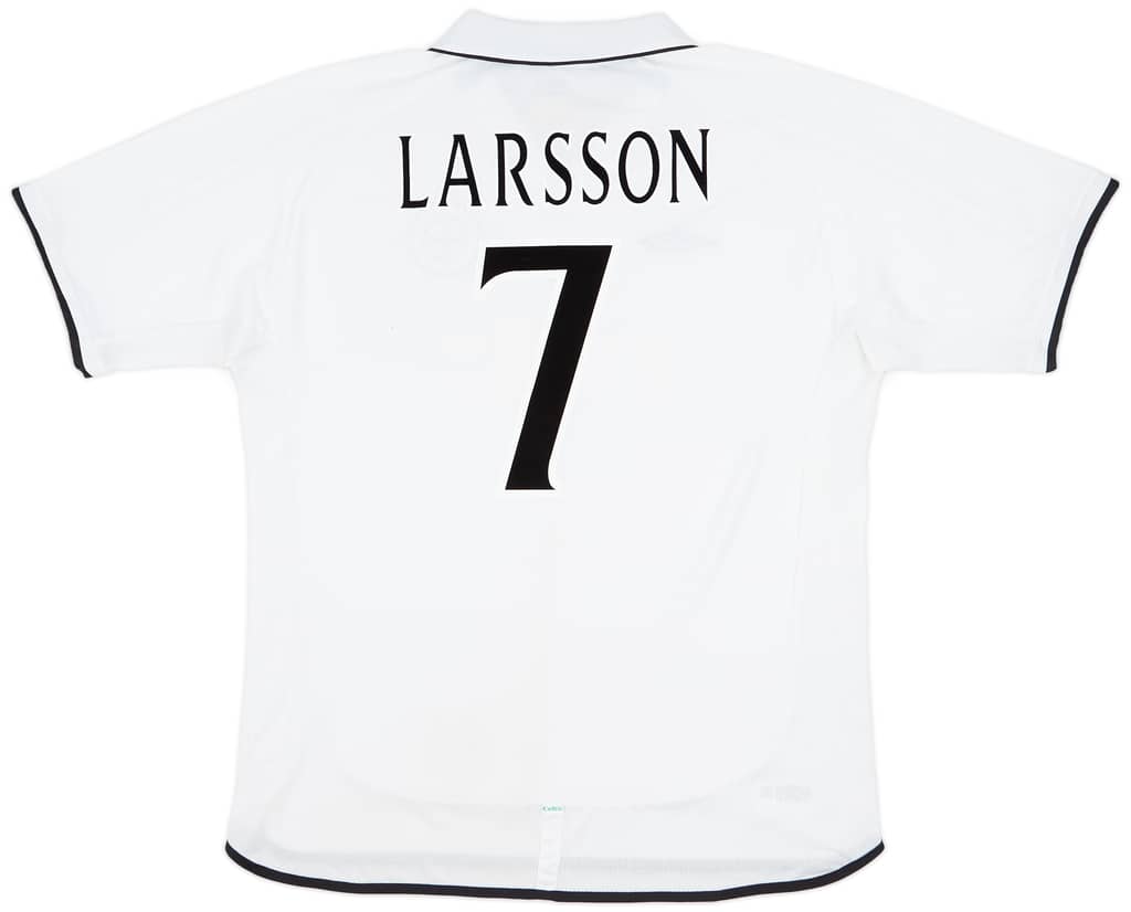 2001-02 Celtic Away Shirt Larsson #7 - 5/10 - (XXL)