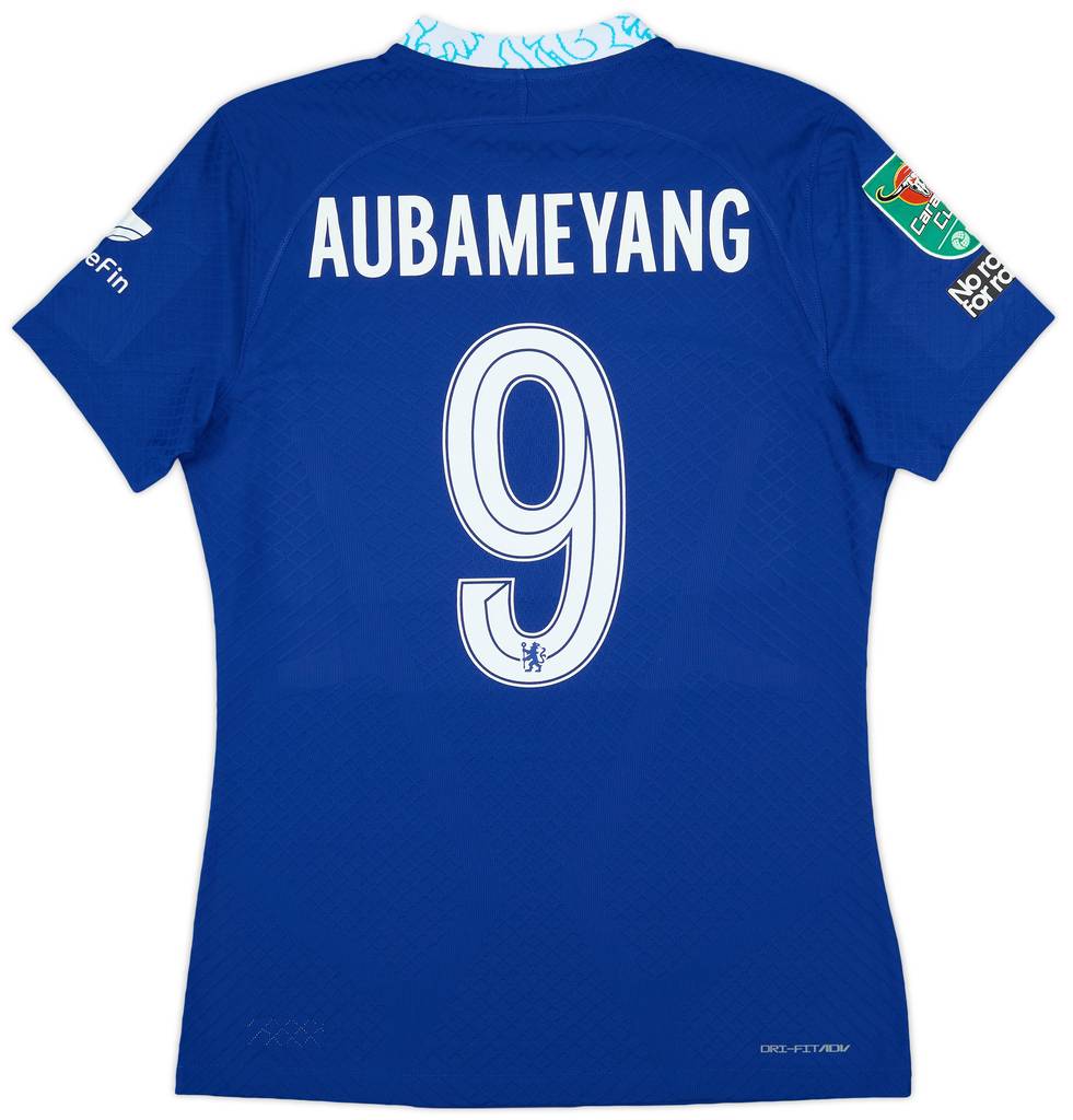 2022-23 Chelsea Match Issue Carabao Cup Home Shirt Aubameyang #9