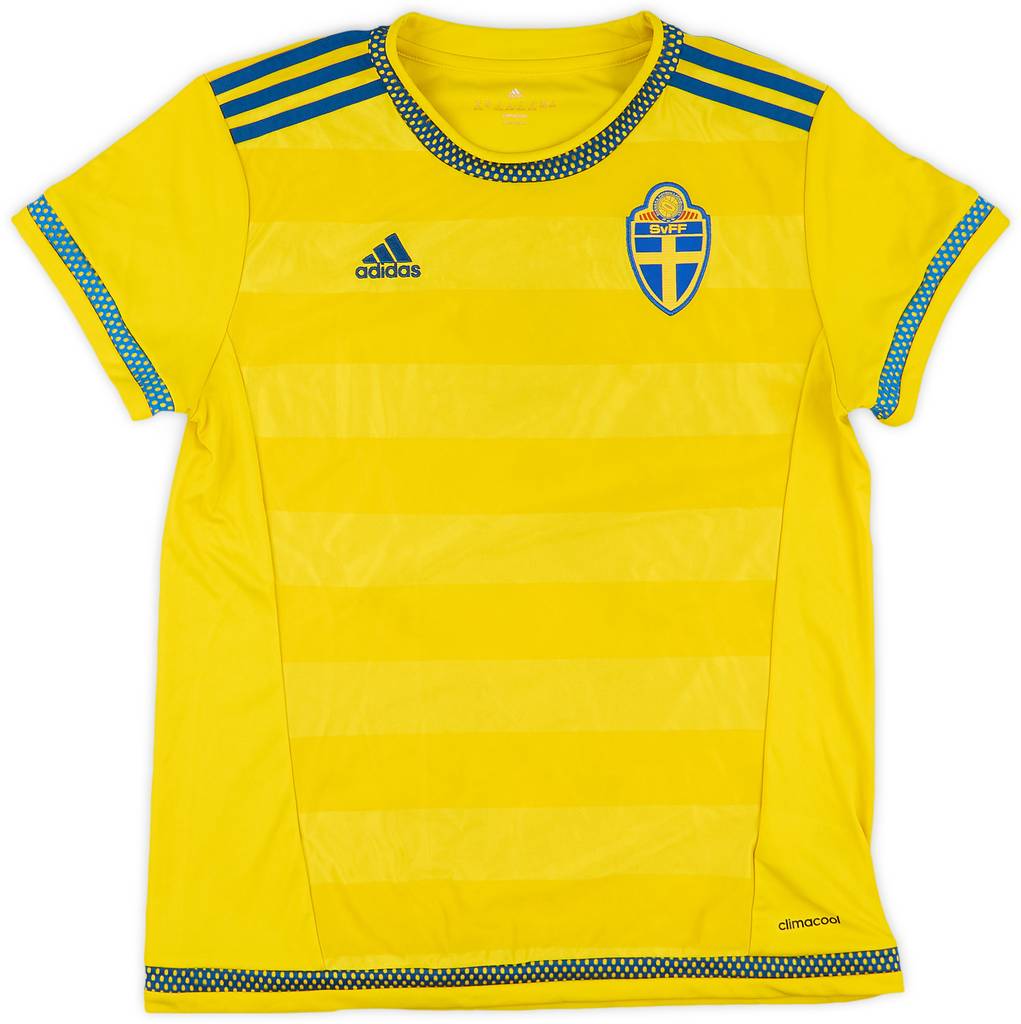 2015-17 Sweden Womens Home Shirt - 7/10 - (Women's M)