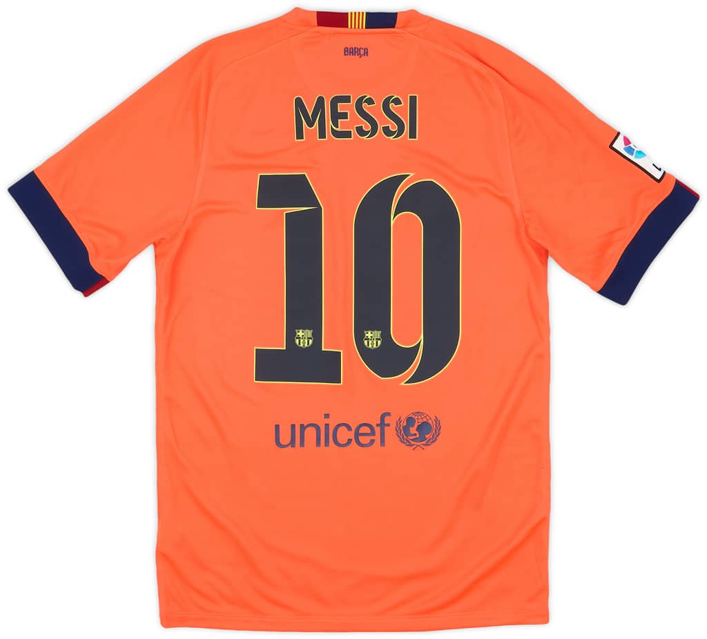 2014-15 Barcelona Away Shirt Messi #10 - 9/10 - (S)