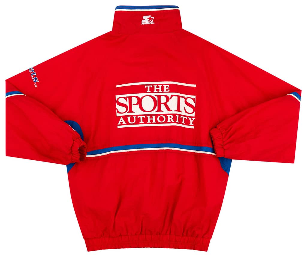 1990-97 Washington Bullets Starter 1/2 Zip Rain Jacket M