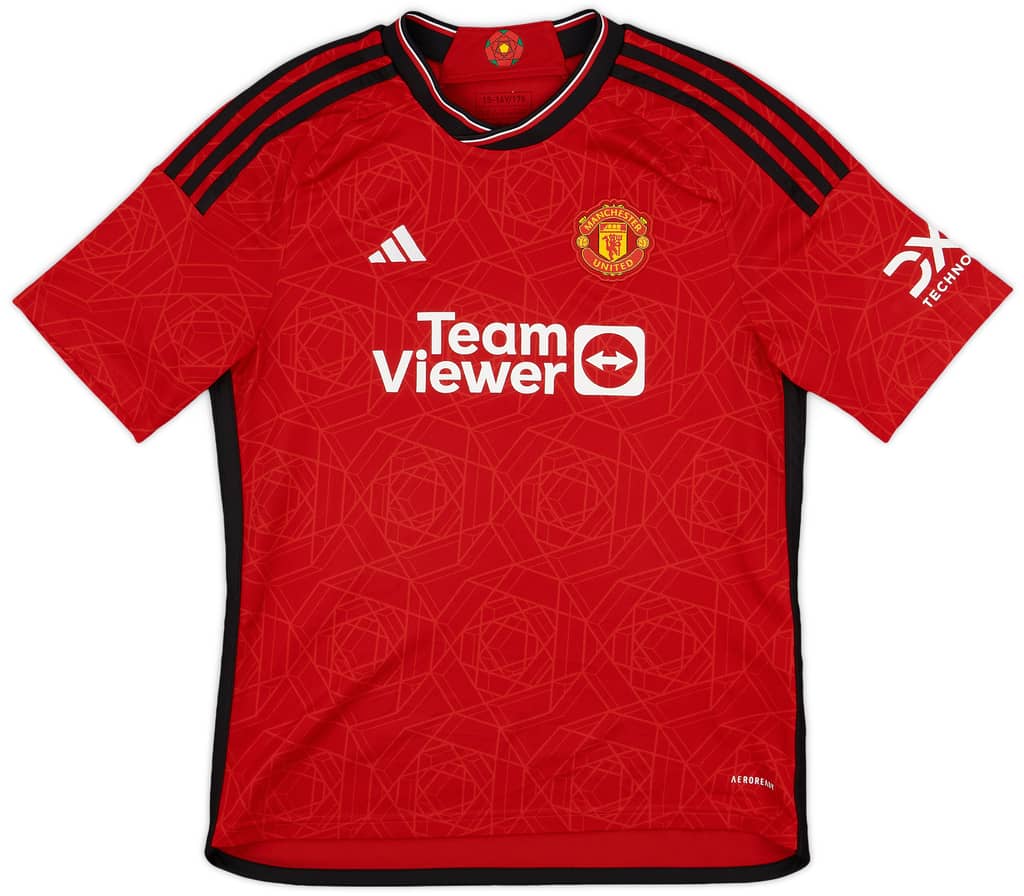 2023-24 Manchester United Home Shirt - 9/10 - (XL.Boys)
