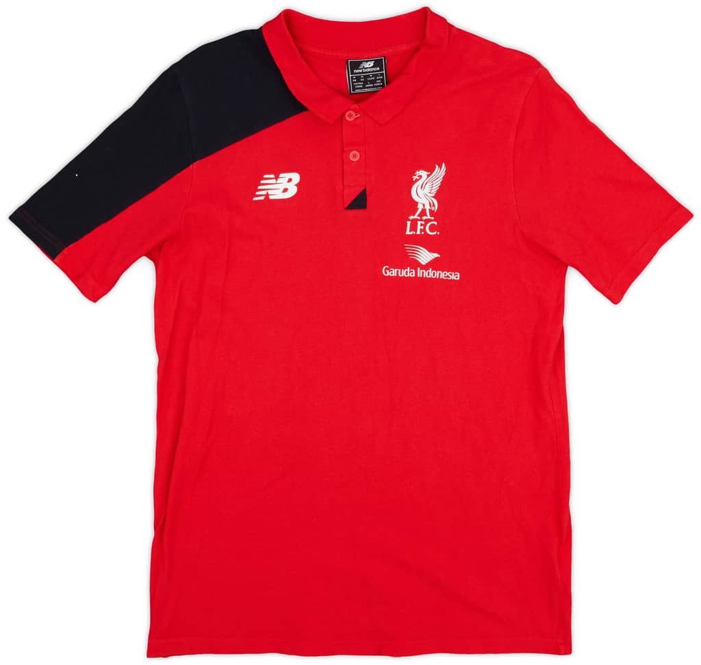2015-16 Liverpool New Balance Polo Shirt - 8/10 - (M)