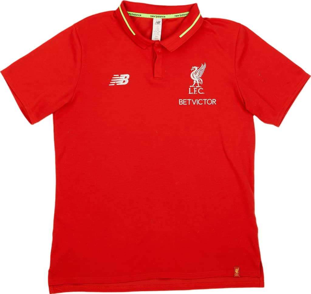 2018-19 Liverpool New Balance Polo Shirt - 9/10 - (L)