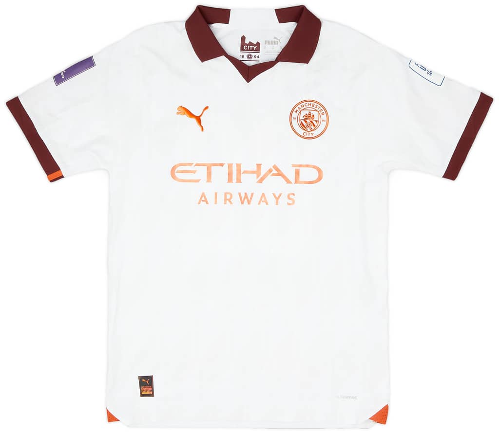 2023-24 Manchester City Match Issue Club World Cup Away Shirt Lewis #82