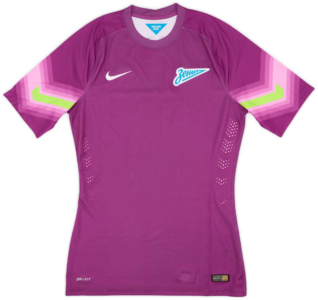 2014-15 Zenit St. Petersburg Authentic GK S/S Shirt - 7/10 - (M)