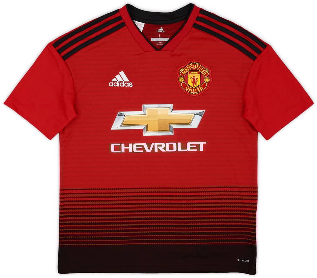 2018-19 Manchester United Home Shirt - 7/10 - (L.Boys)