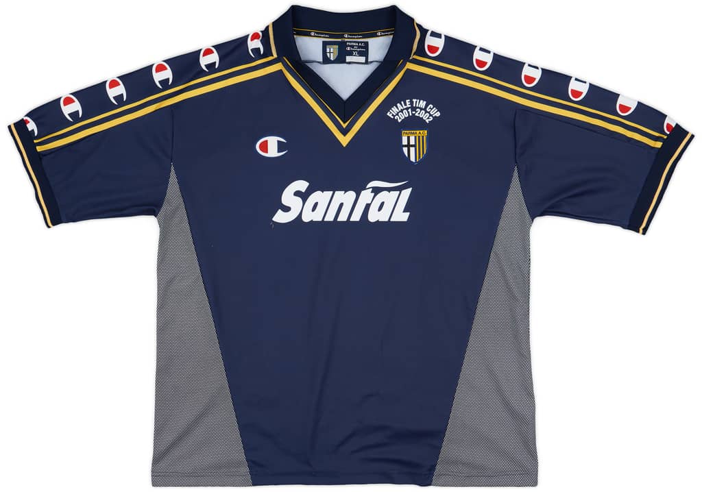 2001-02 Parma 'Signed' Finale TIM Cup Third Shirt - 8/10 - (XL)