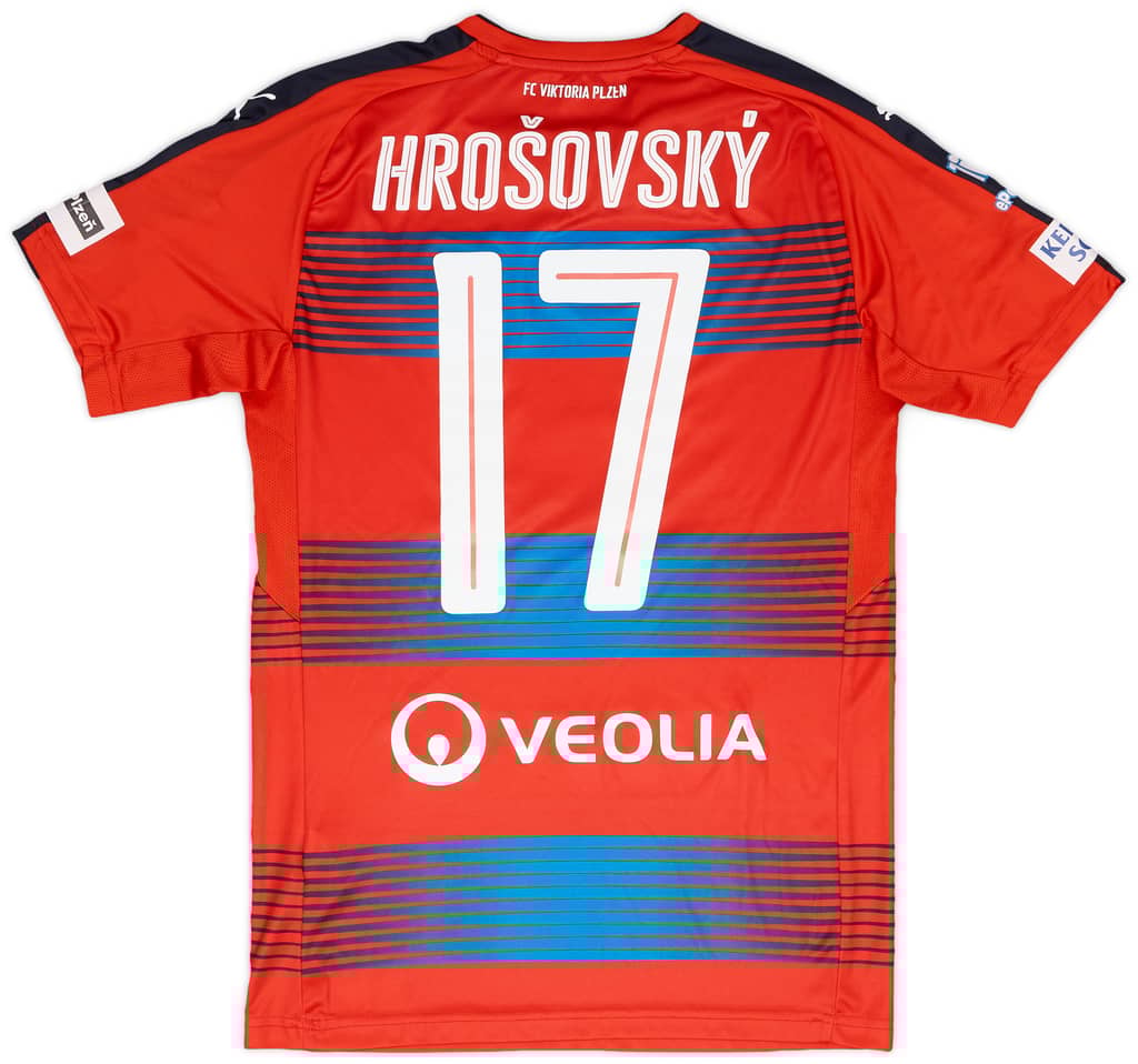2016-17 Viktoria Plzen Match Issue Signed Home Shirt Hrosovsky #17