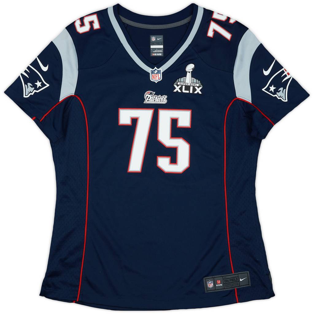 2015 New England Patriots Wilfork #75 Nike Game Home Jersey - 7/10 - (L)