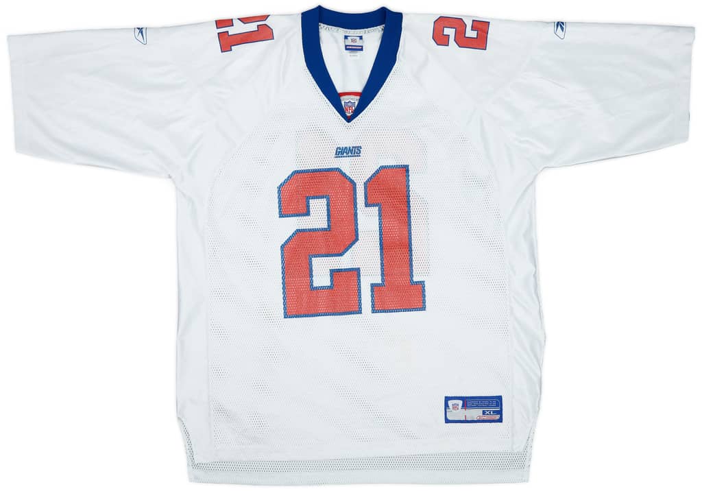 2002-04 New York Giants Barber #21 Reebok On Field Away Jersey - 7/10 - (XL)