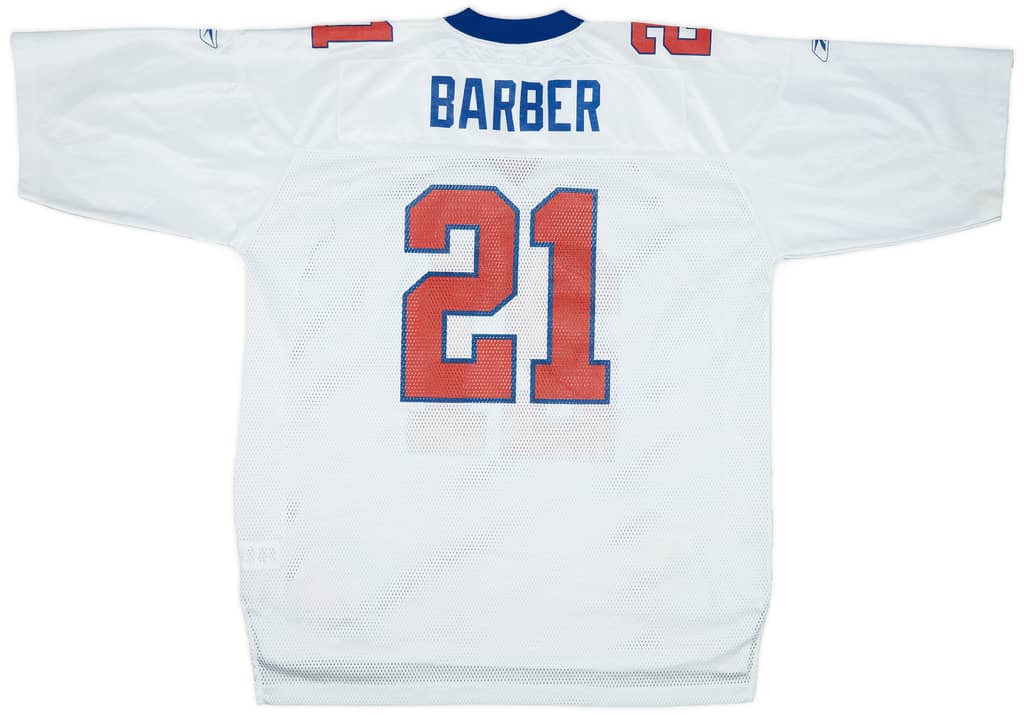 2002-04 New York Giants Barber #21 Reebok On Field Away Jersey - 7/10 - (XL)