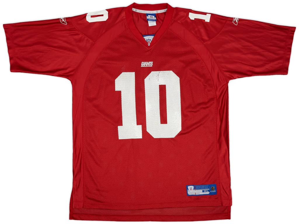 2005-06 New York Giants Manning #10 Reebok On Field Alternate Jersey - 8/10 - (XL)