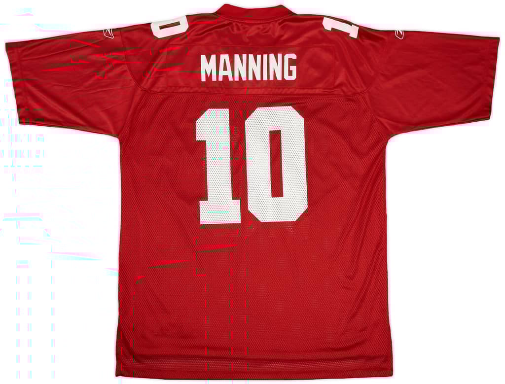 2005-06 New York Giants Manning #10 Reebok On Field Alternate Jersey - 8/10 - (XL)